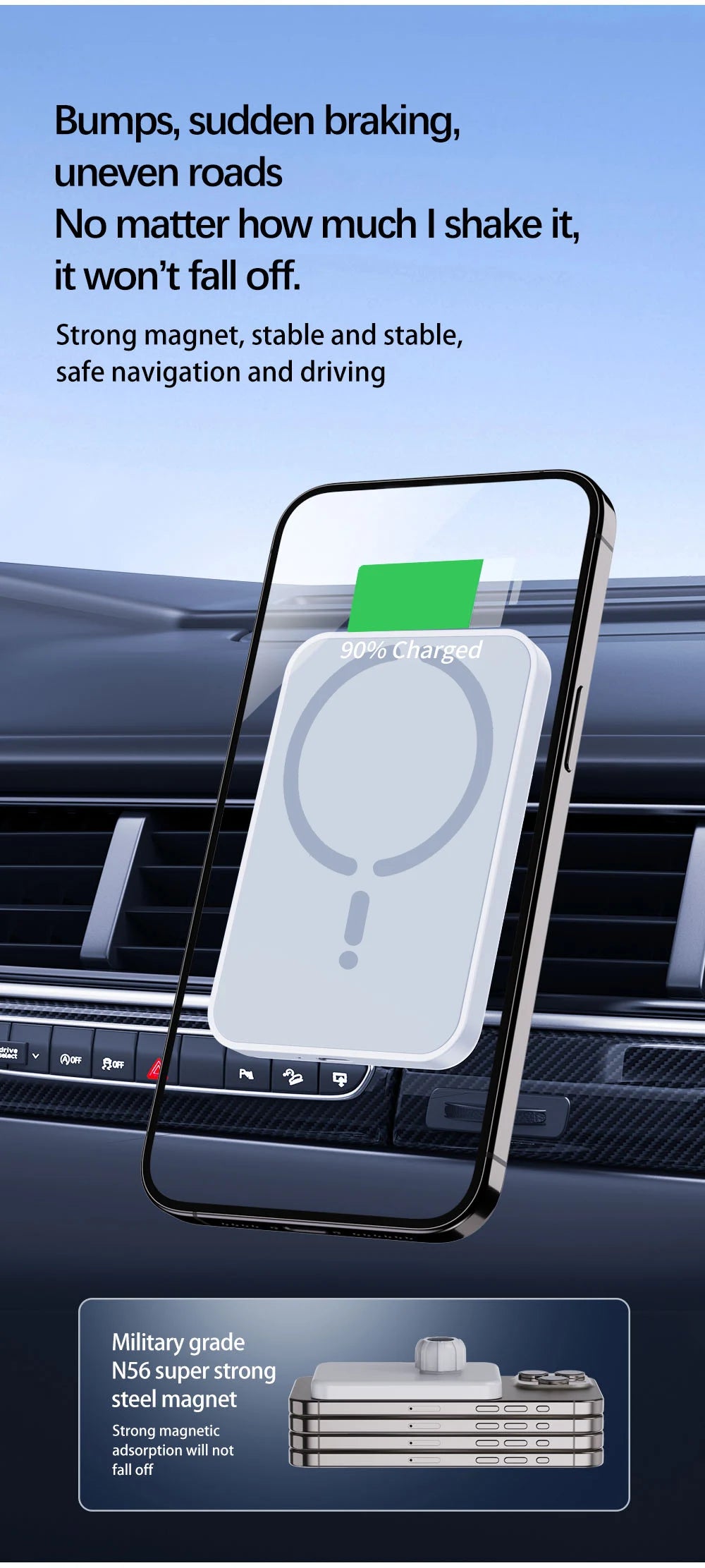 Magsafe Magnetic Car Phone Charger